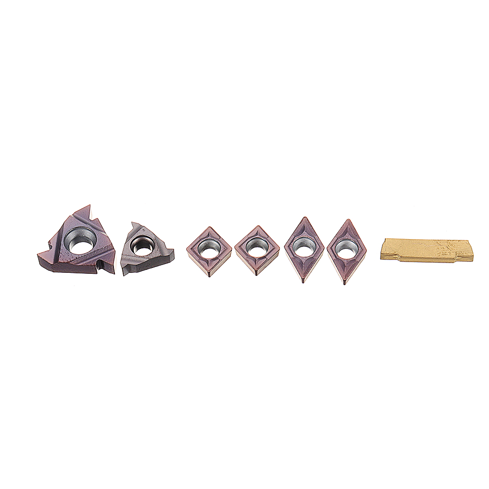 21PCS 12mm Lathe Solid Carbide Inserts Turning Tool Holder Boring Bar With Wrenches For Lathe Cutting Tools