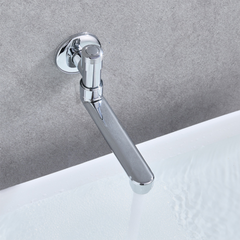 Silver Bathroom Washbasin Countertop Basin Single Single-Hole Hot And Cold Water Tap