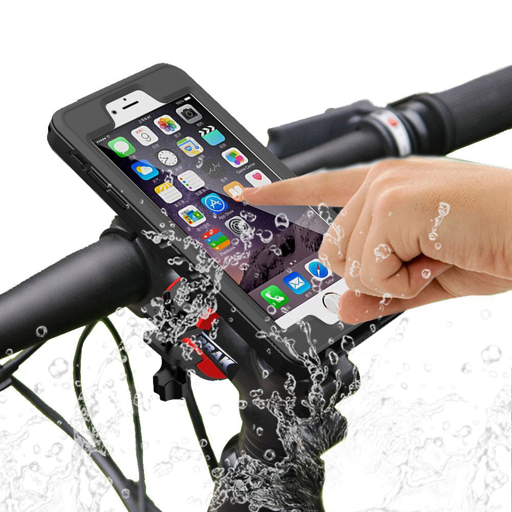 Bike Phone Holder 360 Rotatable Waterproof Shock Resistant Phone Mount for 5.5inch Phone