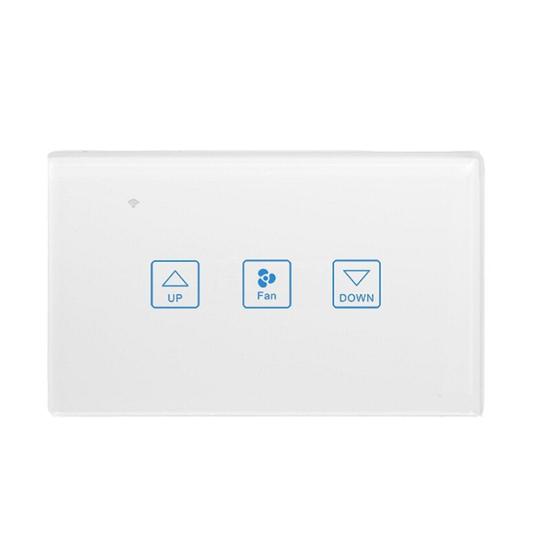 WiFi Smart Fan Speed Control Touch Switch US Standard Deluxe Crystal Panel Switch App Remote Control