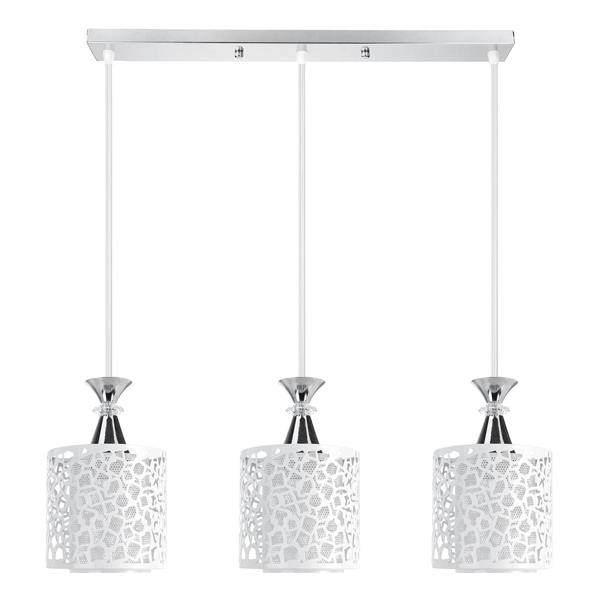 Modren Dining Room Adjustable Loft Glass Ceiling Light Lamp Shade Pendant Light Without Bulb