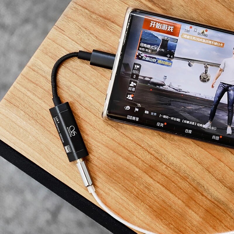 USB DAC AMP Audio ES9218P Chip Adapters Type-C To 3.5mm Cable PCM 32/384 and DSD256 for Android Windows