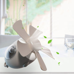 Mini Ceiling Fan Light 4 Modes Adjustable Hanging Tent Fan 3 Gear LED Lamp for Outdoor Camping Travel
