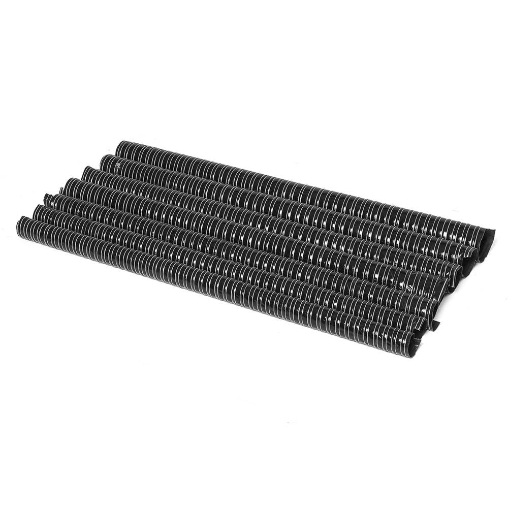 Black Air Ducting Pipe Flexible Silicone Hose 1M Length Hot And Cold Cooling Transfer Extractor