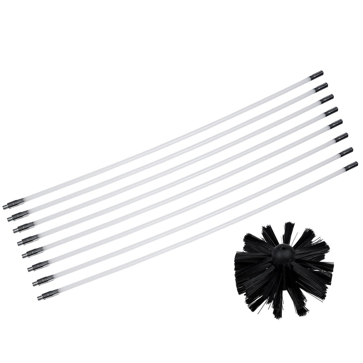 Chimney Cleaning Brush Set Chimney Pipe Inner Wall Cleaner Brush Bendable Flexible Cleaning Tools