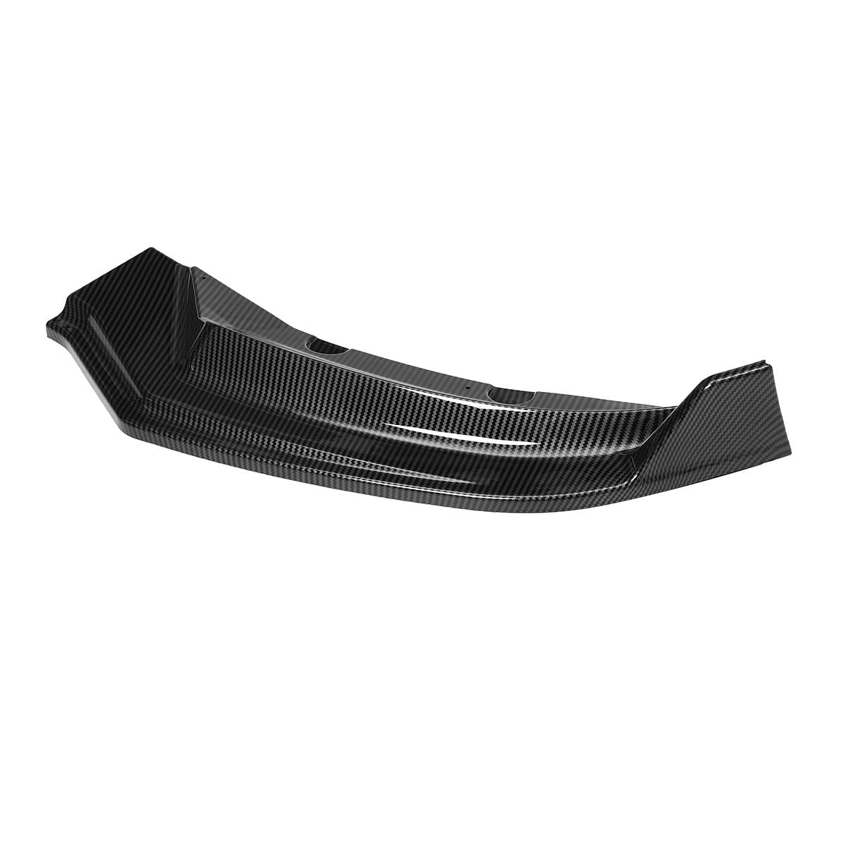 Carbon Black Front Bumper Lip Body Protector Kit Spoiler