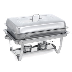 Folding Buffet Stove Stainless Steel Chafing Dish Food Warmer for Kitchen