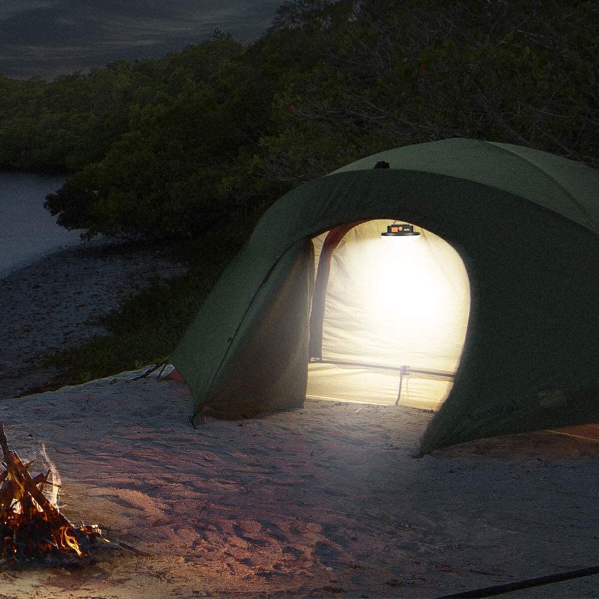 Camping Light Large Capacity Battery LED Tent Light USB Rechargeable Lantern Portable Emergency Night Market Light