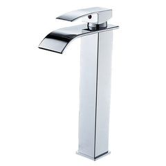 Waterfall Plating Bathroom Basin Faucet Single Lever Hole Hot And Cold Washing Tap
