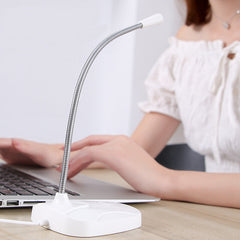 USB Microphone for Computer PC Built-in Sound Card Plug & Play Condenser Gooseneck Design with Mute Button