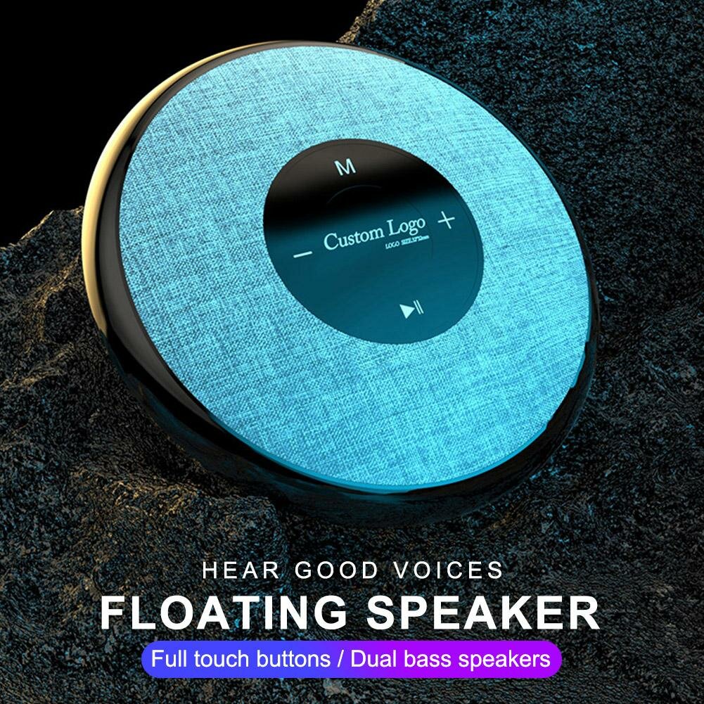 Floating Bluetooth Speaker Dual Bass IPX6 Waterproof Soundbox Mini Portable Subwoofers with Touch Buttons