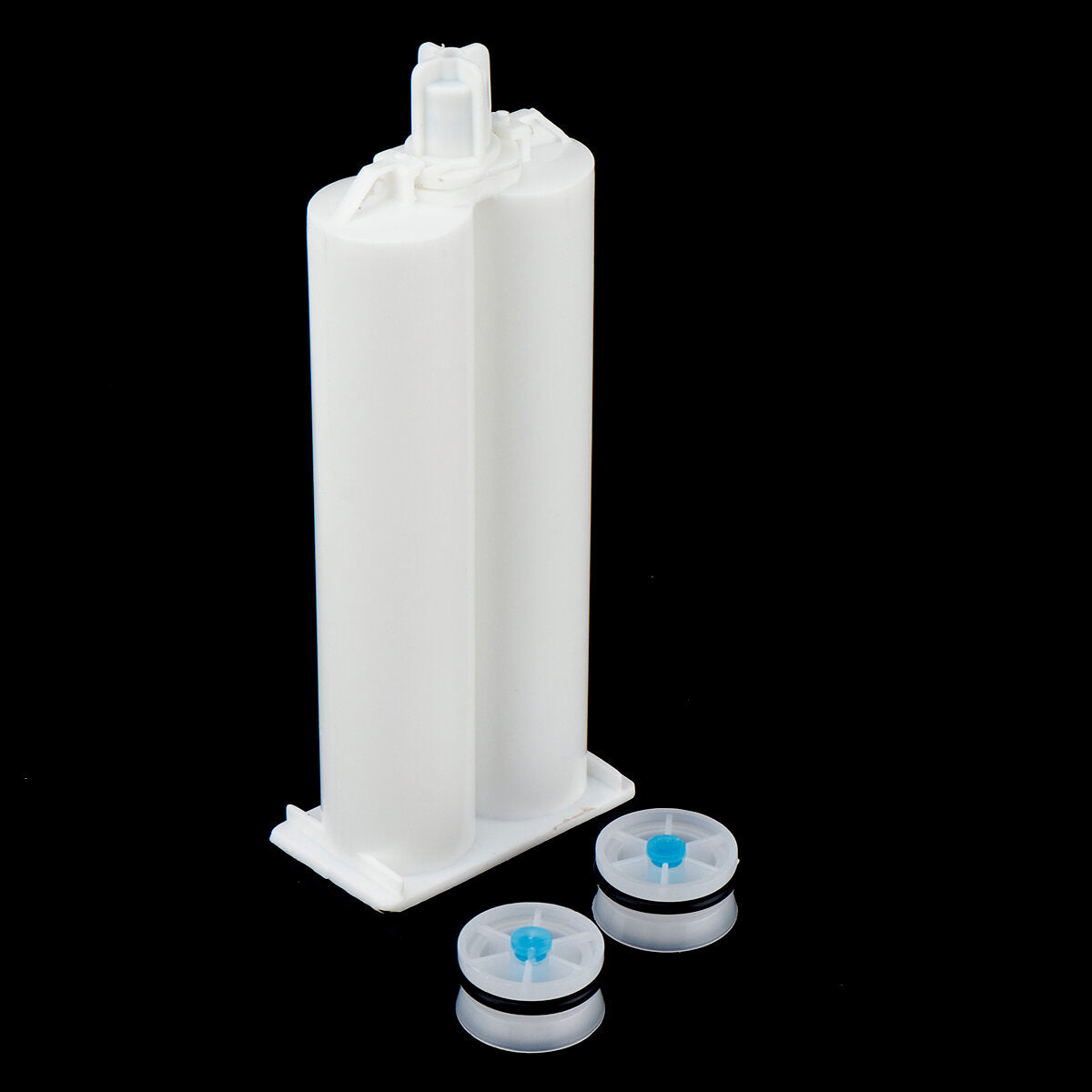 5Pcs/set 50ml 1:1 AB Glue Tube Dual Glue Cartridge Two Component Dispenser Tube with Mixing Tube Mixing Syringe for Industrial Glue Applicator