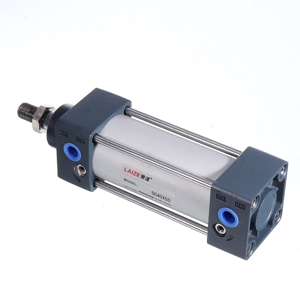 40mm Bore Air Cylinder 25-400mm Stroke Pneumatic Cylinder M12x1.25 Thread PT1/4 Connect Double Acting Pneumatic Air Cylinder