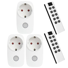 Smart Remote Control Socket Set Universal EU Outlet With Night Light Outlet Wireless 433 Mhz Compatible