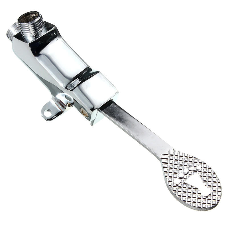Switch Control By Foot Pedal Valve Basin Faucet Copper Vertical Sink Tap For Home Laboratory Medical With 1M Flexible Hose