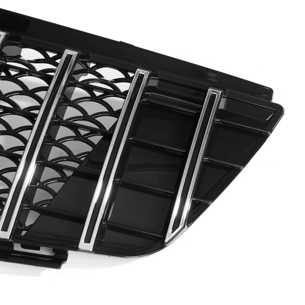 Chrome Silver GTR Style Front Grill Grille For Mercedes-Benz ML Class