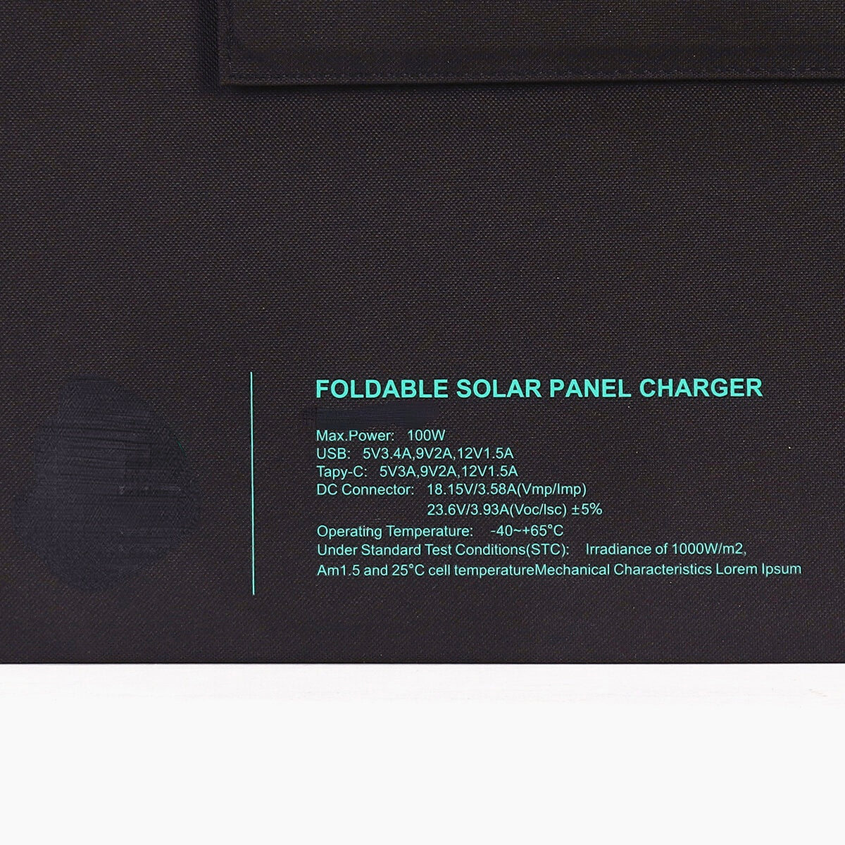 100W 18.15V Shingled Solar Panel Foldable Portable Waterproof Superior Monocrystalline Solar Power Cell Battery Charger for Car Outdoor Camping Phone
