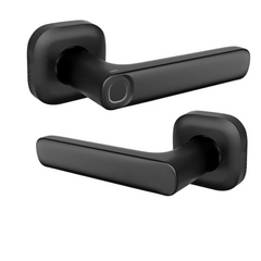 Smart Fingerprint Handle Lock Electric Door Cordless Security Zinc Alloy Suitable for Left & Right
