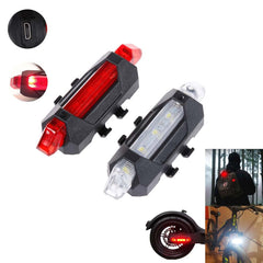 Multi-Purpose LED Warning Light for Outdoor/Scooter Safety Flashlight USB Rechargeable Headlamp Taillight for Electric Scooters&Bicycle