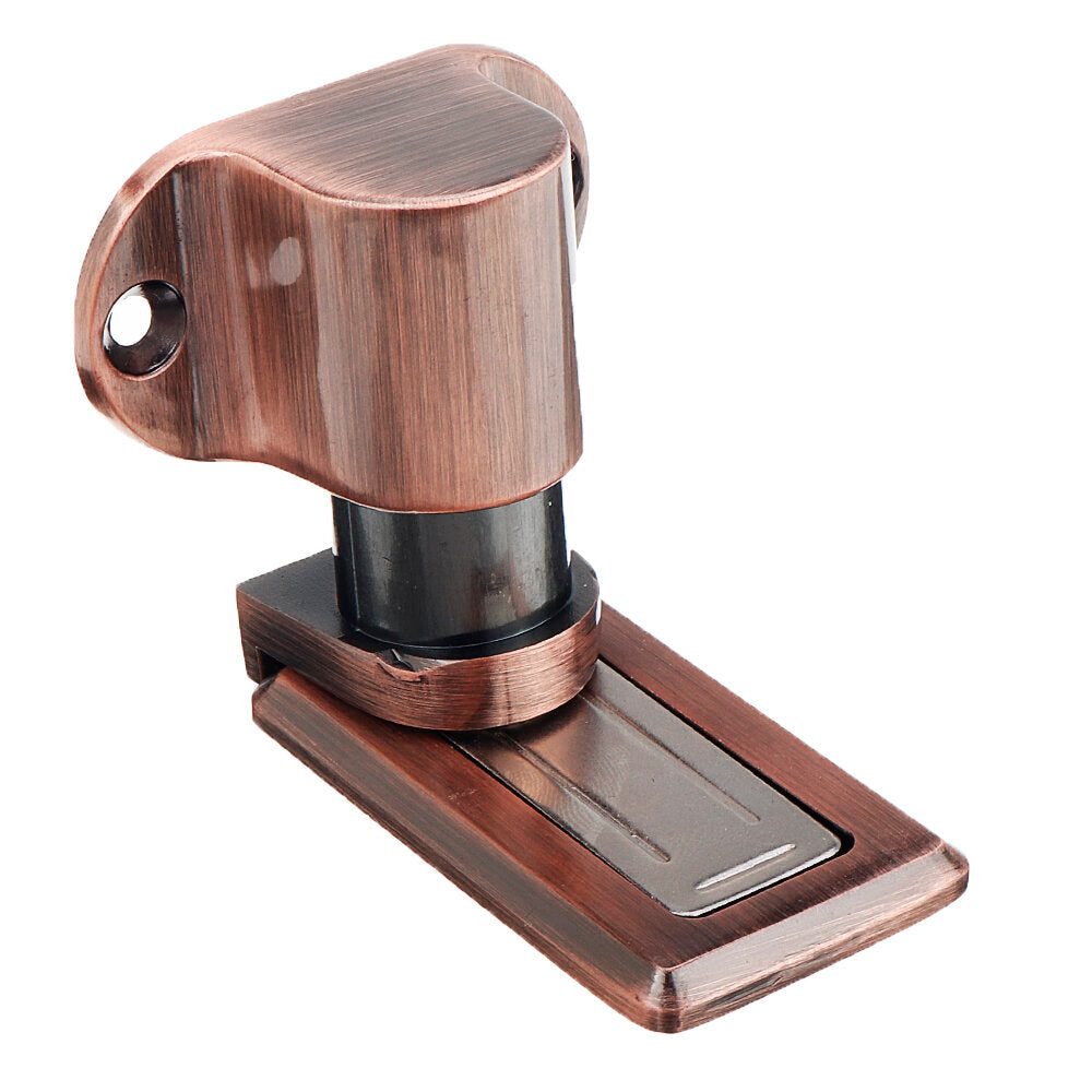 Solid Zinc Alloy Adjustable Magnetic Door Stopper Hidden Floor Mount Door Catch Free Punching Door Holder w/ 3M Sticker