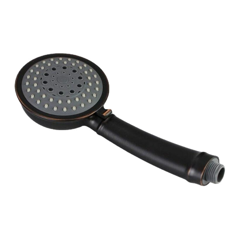 ABS Antique 5 Functions Adjustment Shower Head Pressurize Water Saving Showerhead 360 Rotation