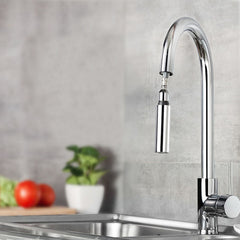 Pull Out Kitchen Faucet Brass Sprayer Chrome Tap Swivel 360 Degree Sink Mixer