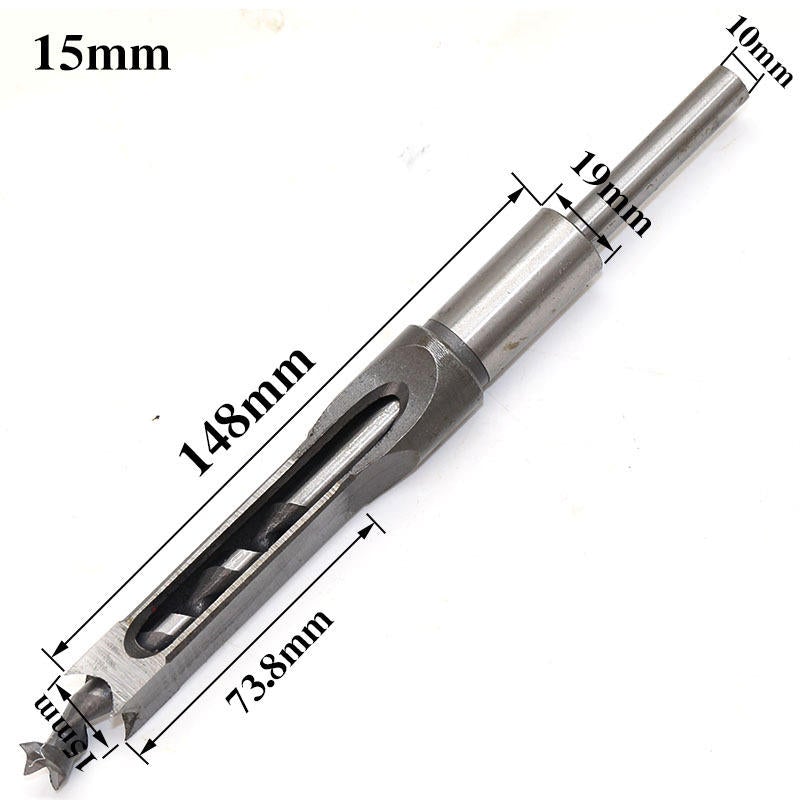 6mm-16mm Square Hole Twist Drill Bit Square Auger Drill Mortising Chisel