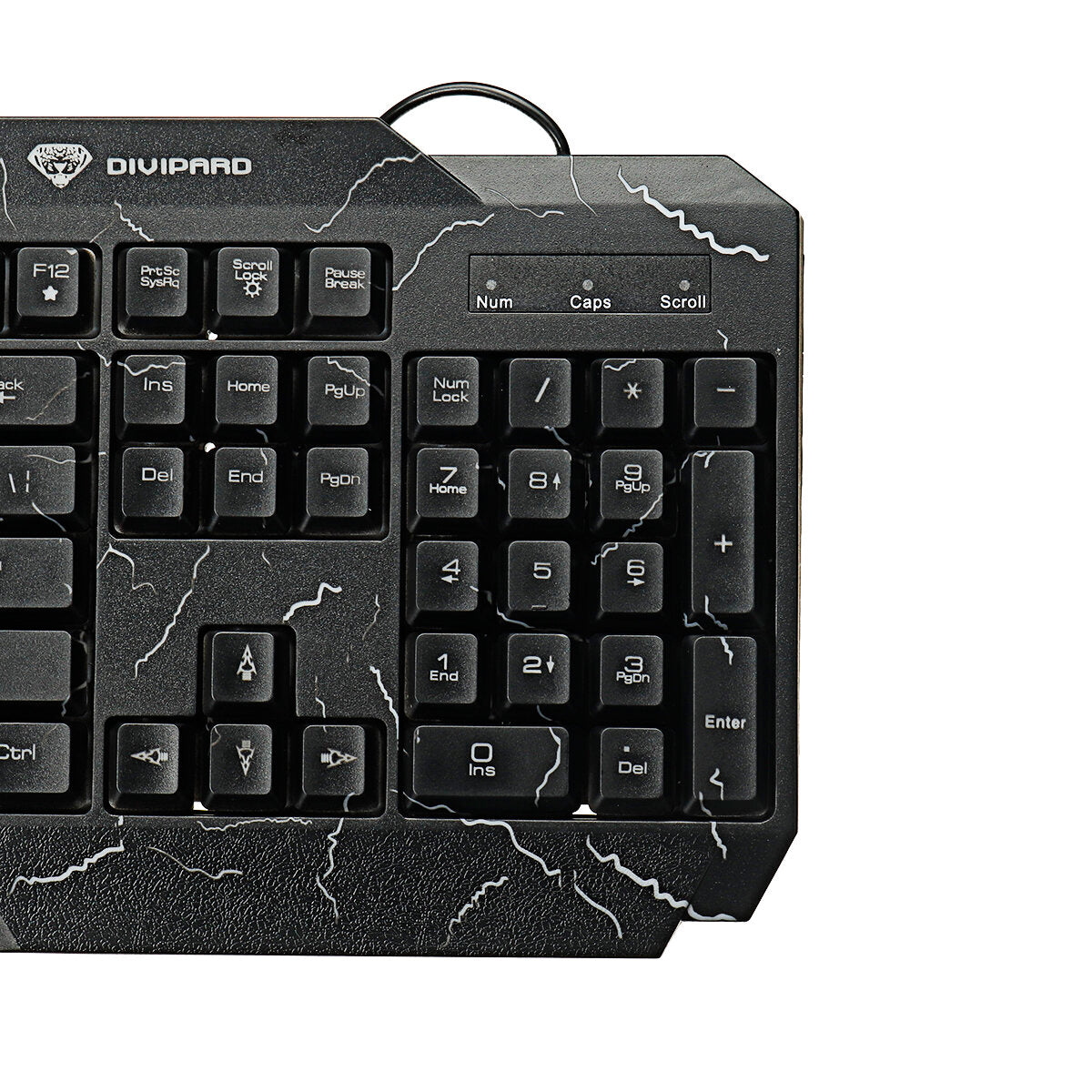104 Keys Wired Keyboard & Mouse Set 4D RGB Backlight Gaming Keyboard 1600DPI Ergonomic Mouse