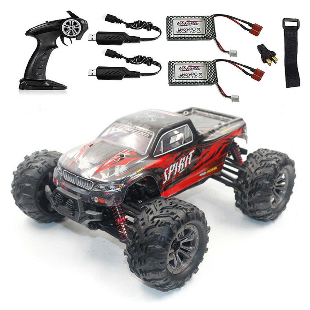 With Two Battery 2.4G 4WD 52km/h Brushless Proportional Control RC Car LED Light RTR Toys
