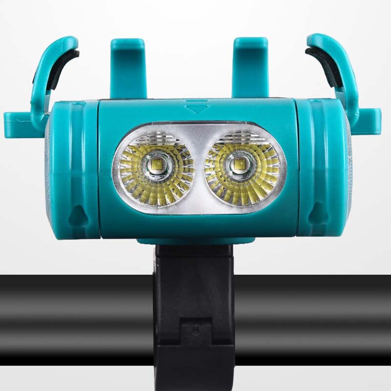 5-in-1 2000mAh/3500mAh 500LM Bike Light USB Rechargeable Power Bank Waterproof Phone Holder Headlight With Bike Horn