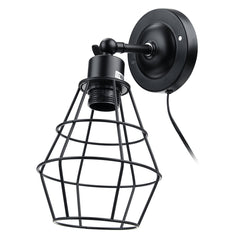 American Creative Vintage Wall Lamp 35W Industrial Style Retro Wrought Iron Light 220V