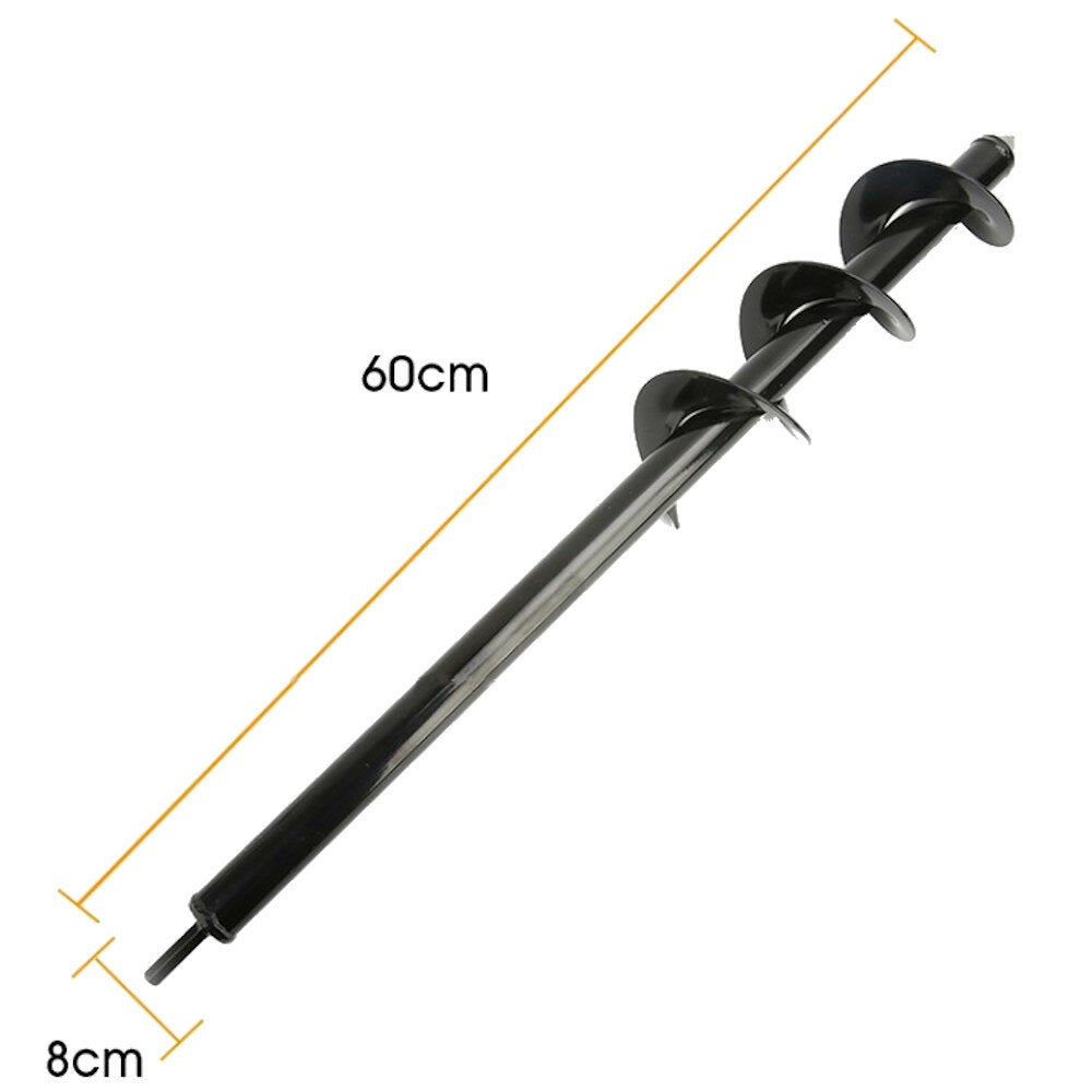 4/4.6/5/8cm Gardening Plant Auger Drill Bit Farm Vegetable Short Rod Earth Post Hole Digger Tools