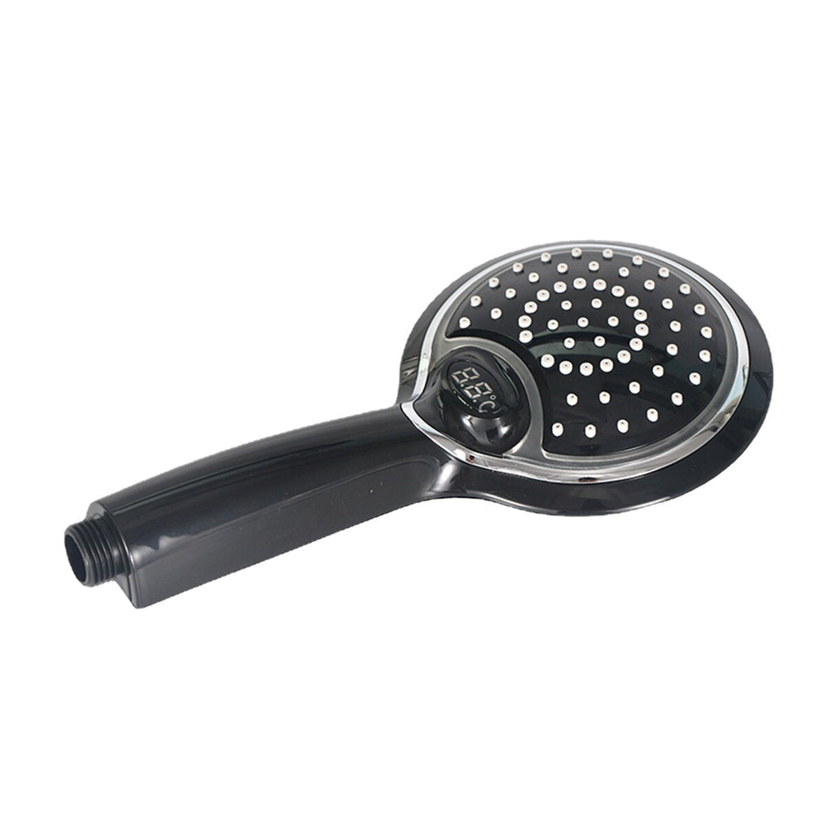 LED Light Shower Head Bathroom Handheld Digital Display Adjustable Water Speed