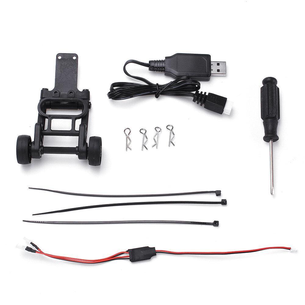 With Two Battery 1/16 2.4G 4WD 45km/h Brushless RC Car LED Light Off-Road Truck RTR Model