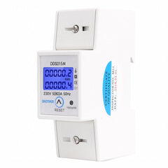 Reset and Reset Backlight Display Single-phase Household Rail Multi-function Energy 230V Meter