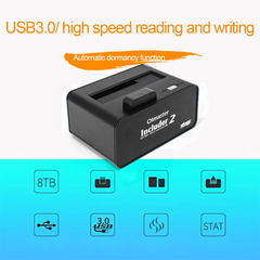 2.5'' 3.5'' SATA External Hard Drive Docking Station USB3.0 Mobile Hard Disk Box Base Hard Drive Dock SSD HDD Enclosure