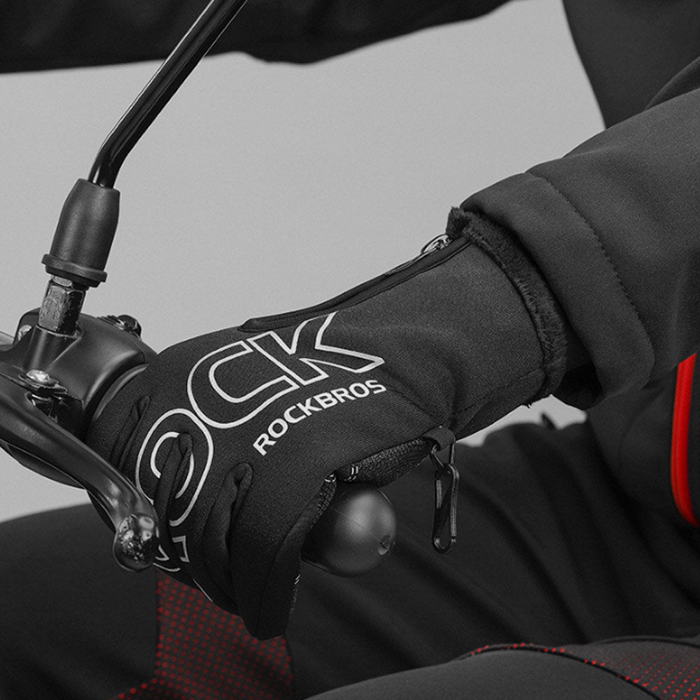 Winter Warm Cycling Gloves Full Finger Touch Screen Riding MTB Bike Bicycle Gloves Motorcycle Bike Gloves