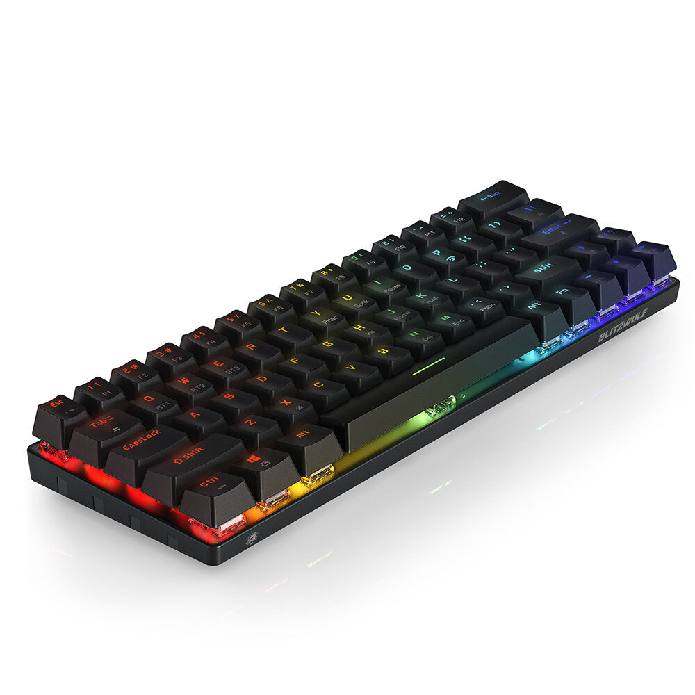 Mechanical Keyboard 63 Keys Bluetooth Wired Keyboard Gateron Switch RGB NKRO Type-C Gaming Keyboard