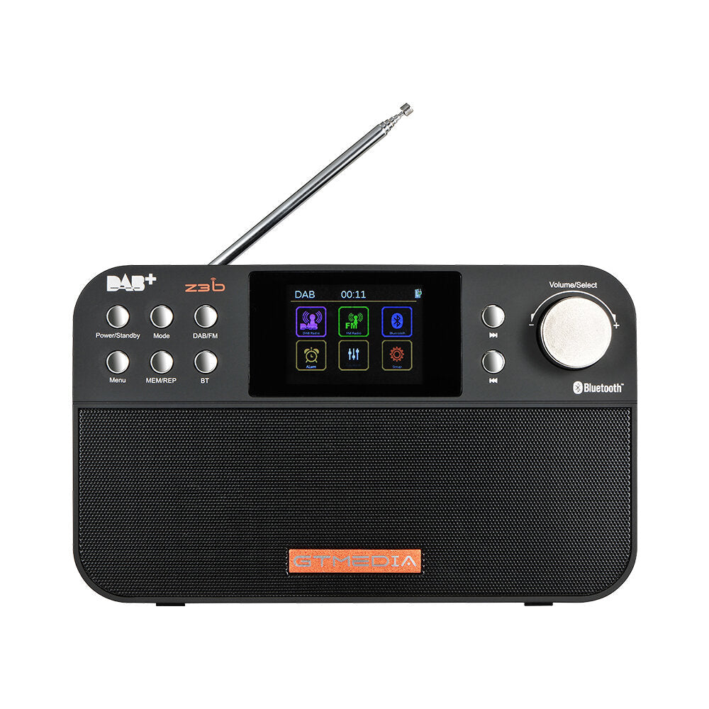 Portable Digital DAB Radio FM Bluetooth Stereo RDS Multi-band Speaker with LCD Display