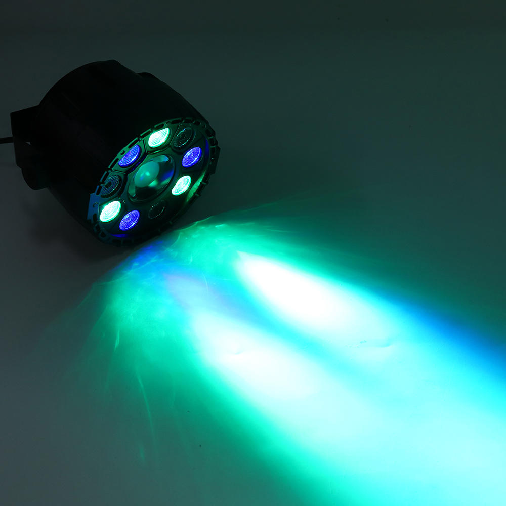 15W RGBW 10 LED Sound-activated Remote Control DMX Stage Strobe Light for Christmas Disco AC90-240V