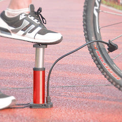 120PSI Cycling Bicycle Foot Activated Pump Aluminum Alloy Mini Mountain Road Bike Pump