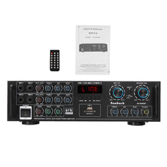 Home Hi-Fi Digital Amplifier Bluetooth 5.0 AV-6060BT Audio Power 800W Car Stereo Karaoke Professional Amp Subwoofer
