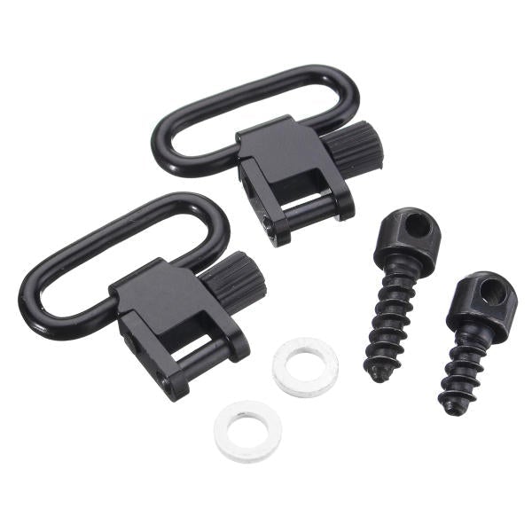 2Pcs QD Strap Buckle Quick Detachable Sling Swivels Bolt Action Wood Screw Type