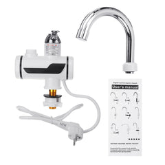 Digital Electric Faucet Tap Hot/Cold Water Heater Fast Instant Bathroom Heating