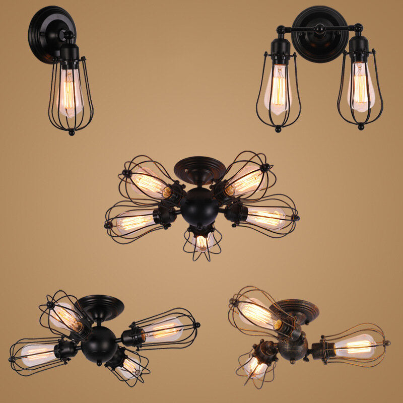 Wall Light Fixture Lamp Sconce Hallway E27 Vintage Home Coffice