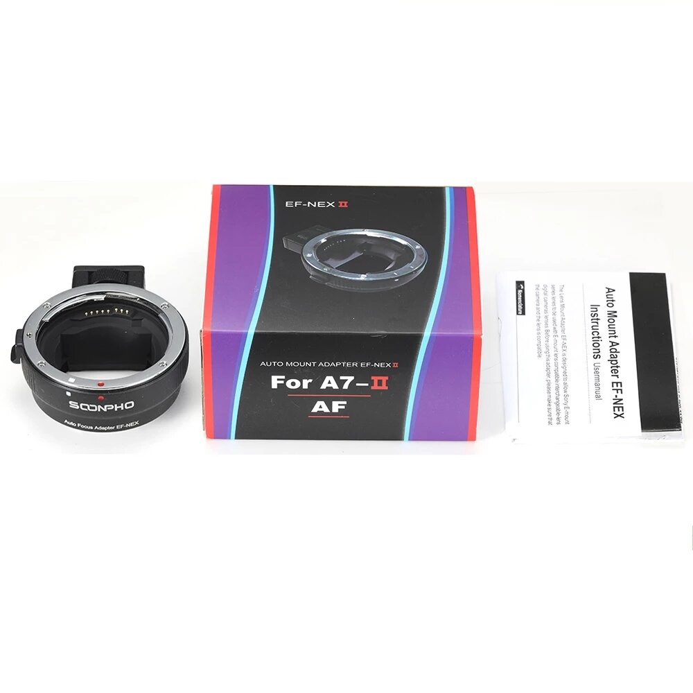 Auto Focus EF-NEX Lens Mount Adapter for Sony for Canon EF EF-S Lens to E-mount NEX A9 A7 A7R A7s NEX-7 NEX-6 5 Camera Full Frame