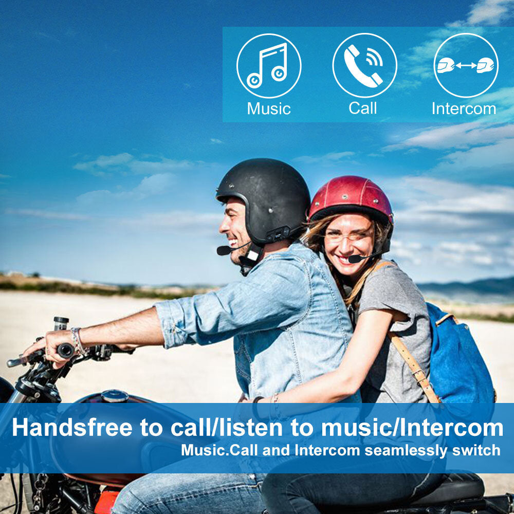 Single Fodsports -S Pro Motorcycle Helmet Intercom Bluetooth Helmet Headsets 8 Rider 2000M Group Interphone