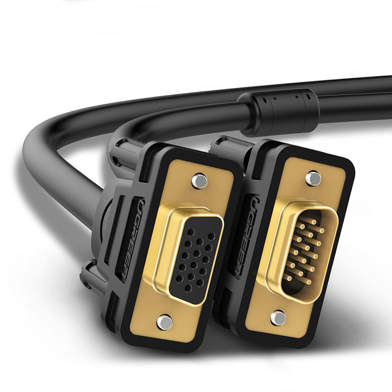 VGA Extension Cable 1080P VGA Male to Female Video Adapter Cables with Ferrite Cores for Laptop PC Projector HDTV