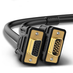VGA Extension Cable 1080P VGA Male to Female Video Adapter Cables with Ferrite Cores for Laptop PC Projector HDTV