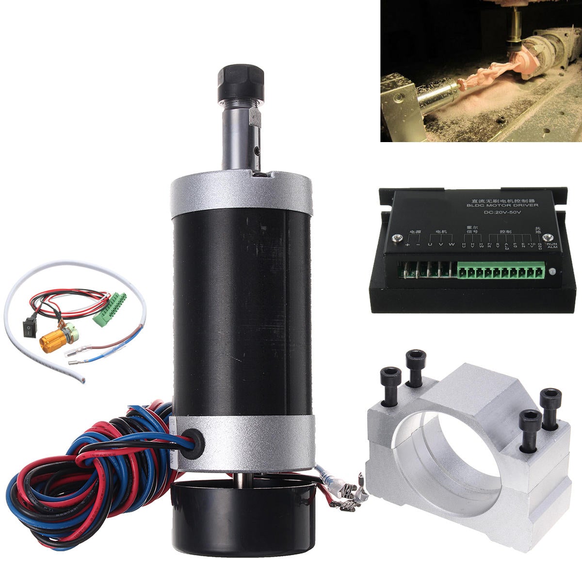 DC 48V 500W Brushless Spindle Motor Driver Speed Controller For CNC Machine